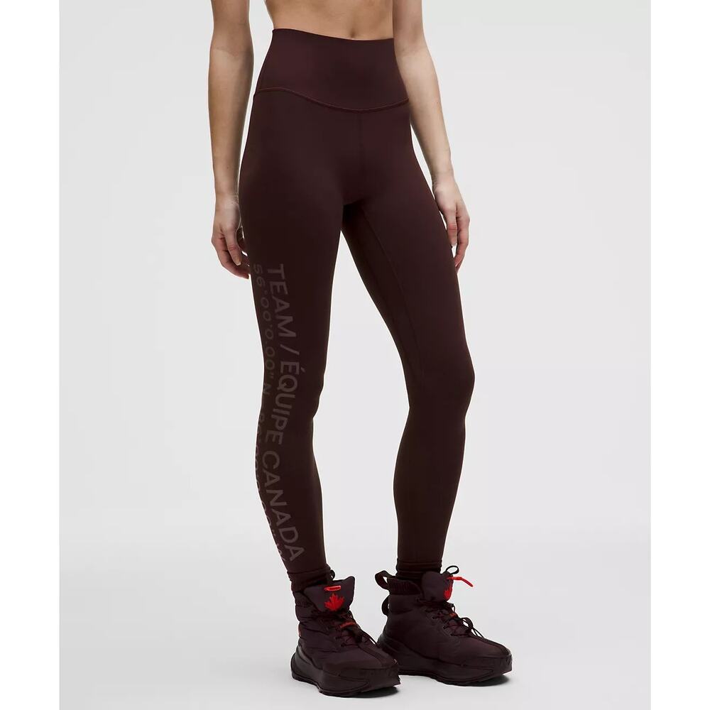 NWT Lululemon Team Canada High Rise Pant Legging28” Olympics Italy 2026 COC LOGO